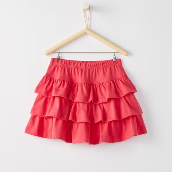 Hanna Andersson Three Tiers Scooter Skirt - Pink Size 120 - Picture 1 of 5